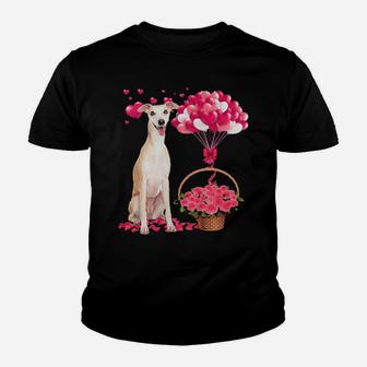 Greyhound Balloon Valentines Day Youth T-shirt - Monsterry CA