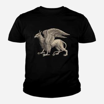Griffin Eagle Lion Medieval Bird Mythical Creature Youth T-shirt | Crazezy DE