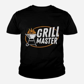 Grill Fans Funny Grill Master Griller Bbq Saying Retro Youth T-shirt | Crazezy