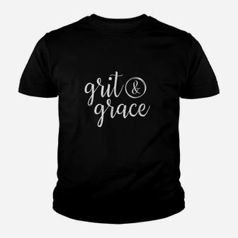 Grit And Grace Distressed Vintage Youth T-shirt | Crazezy UK