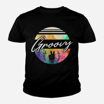 Groovy 70'S Tie Dye Design, Vintage 70S Gift, Retro 70'S Des Youth T-shirt | Crazezy CA