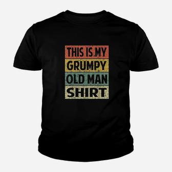 Grumpy Funny Retro Grumpy Old Man Veteran Youth T-shirt | Crazezy AU