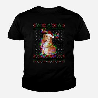 Guinea Pig Animal Ugly Sweater Christmas Puppy Animal Lover Youth T-shirt | Crazezy AU