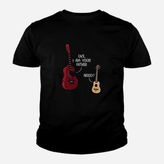 Guitar Fathers Day Uke I Am Your Father Music Dad Youth T-shirt | Crazezy UK