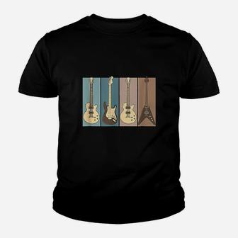 Guitar Guitarist Vintage Musician Youth T-shirt | Crazezy