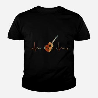 Guitar Heartbeat Guitarist Youth T-shirt | Crazezy