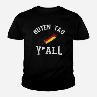 Guten Tag Y'all German Flag Funny Oktoberfest Gift Youth T-shirt | Crazezy