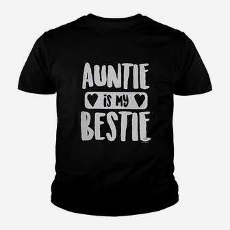 Haase Unlimited Auntie Is My Bestie Youth T-shirt | Crazezy