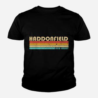 Haddonfield Nj New Jersey Funny City Home Roots Retro 80S Youth T-shirt | Crazezy