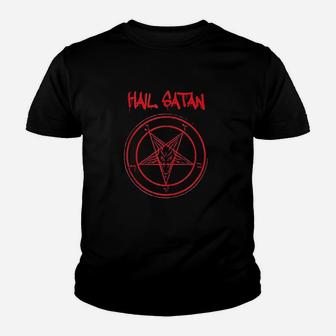 Hail Saying Devil Goat Design Youth T-shirt | Crazezy