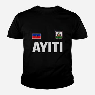 Haiti Haitian Flag Souvenir Love Gift Zoe Ayiti Youth T-shirt - Thegiftio UK