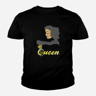 Haitian Queen African Haiti Black Map Hair Youth T-shirt | Crazezy CA