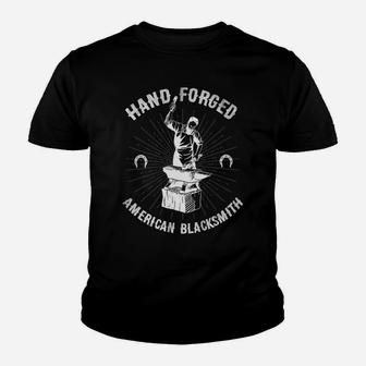 Hand Forged Tee Blacksmith Knifemaker Mens Gift Christmas Youth T-shirt | Crazezy