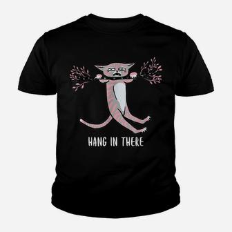 Hang In There Cat Humor Cute Kitten Cat Meme Lovers Of Cats Youth T-shirt | Crazezy