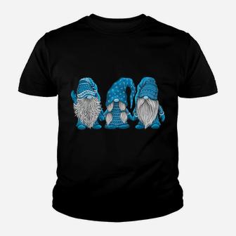 Hanging With Blue Gnomies Santa Gnome Christmas Costume Youth T-shirt | Crazezy