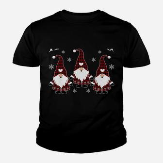 Hanging With My Gnomies Garden Gnome Santa Christmas Youth T-shirt | Crazezy