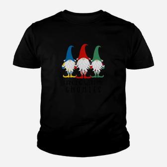 Hanging With My Gnomies T-Shirt Christmas Nordic Gnome Santa Youth T-shirt | Crazezy