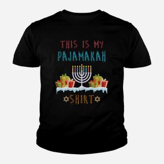 Hanukkah Pajama This Is My Pajamakah Youth T-shirt - Monsterry DE
