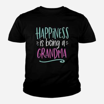Happiness Is Being A Grandma Life Youth T-shirt | Crazezy