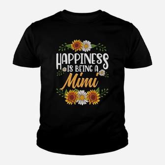 Happiness Is Being A Mimi Thanksgiving Christmas Gifts Youth T-shirt | Crazezy DE