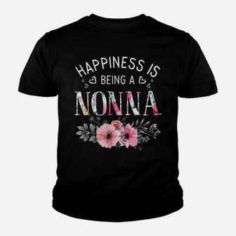 Happiness Is Being A Nonna Shirt Est Nonna Mother's Day Youth T-shirt | Crazezy