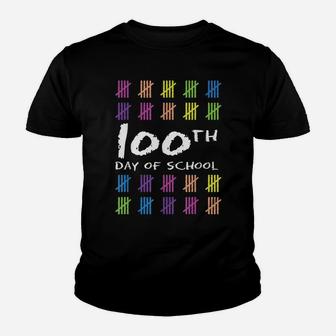 Happy 100Th Day Of School One Hundred Days Of School Design Youth T-shirt | Crazezy CA