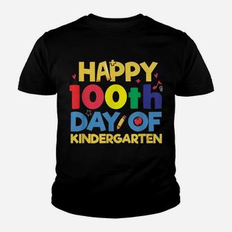 Happy 100Th Day Of School Smarter Kindergarten Cute T Shirt Youth T-shirt | Crazezy CA