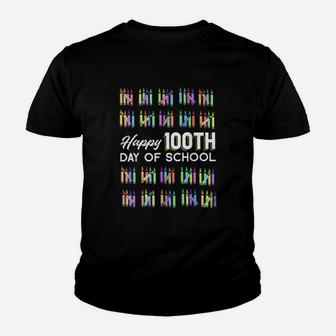 Happy 100th Day Of School Student Gift 100 Days Of School Youth T-shirt - Seseable