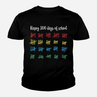 Happy 100Th Day Of School Tshirt Happy 100 Days Of School Youth T-shirt | Crazezy AU