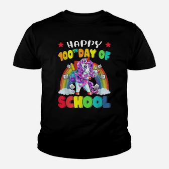Happy 100Th Day Of School Unicorn Teacher & Student Gift Youth T-shirt | Crazezy AU