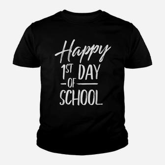 Happy 1St Day Of School Elementary Middle Teacher Team Youth T-shirt | Crazezy