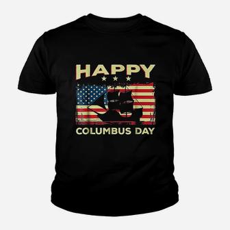 Happy Columbus Day Discovery Italian Explorer Youth T-shirt | Crazezy AU