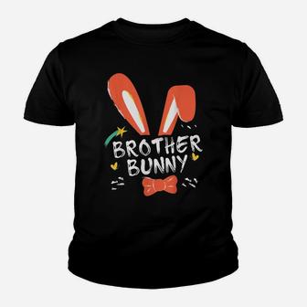 Happy Easter Day Brother Bunny Ears Costume Family Easter Youth T-shirt | Crazezy UK