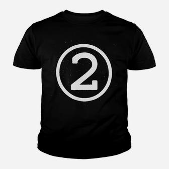 Happy Family Clothing Second Birthday Modern Circle Number Two Youth T-shirt | Crazezy CA