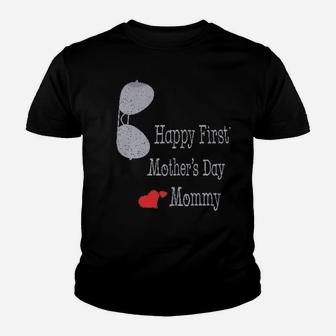 Happy First Fathers Day Daddy Youth T-shirt | Crazezy