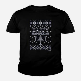 Happy Hanukkah Youth T-shirt | Crazezy