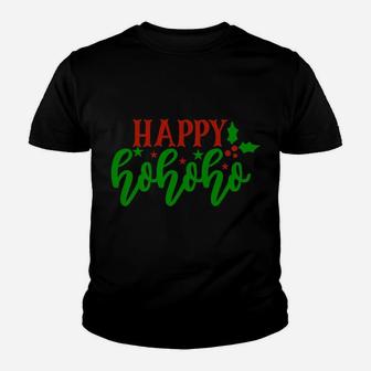 Happy Ho Ho Ho Funny Christmas Holidays X-Mas Design Youth T-shirt | Crazezy DE