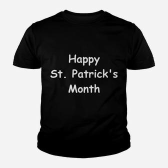 Happy St Patrick's Month Youth T-shirt | Crazezy