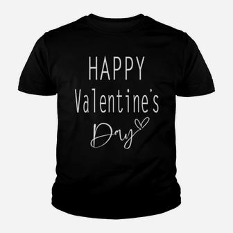Happy Valentines Day Cute Valentines Day Youth T-shirt - Monsterry