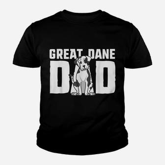 Harlequin Great Dane Dad Dog Father Puppy Adoption Owner Youth T-shirt | Crazezy UK