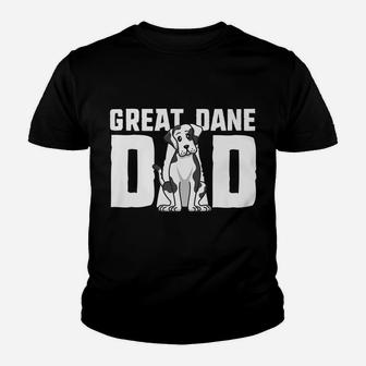 Harlequin Great Dane Dad Dog Father Puppy Adoption Owner Youth T-shirt | Crazezy DE