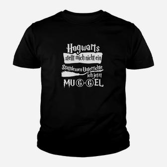 Harry Potter Muggel Kinder Tshirt, Lustiges Zauberer Motiv in Schwarz - Seseable