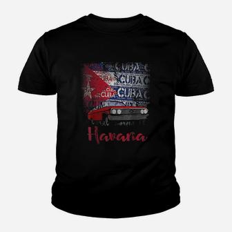 Havana Cuban Flag Youth T-shirt | Crazezy CA
