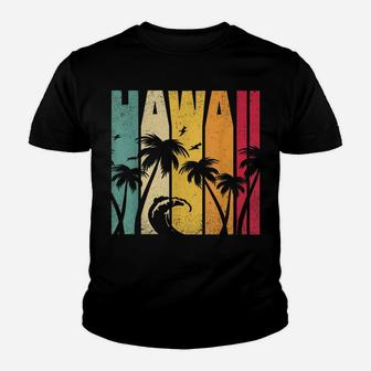 Hawaii Aloha State Vintage Retro Hawaiian Islands Youth T-shirt | Crazezy CA
