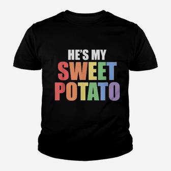 He Is My Sweet Potato Couples Homosexual Gay Youth T-shirt - Monsterry