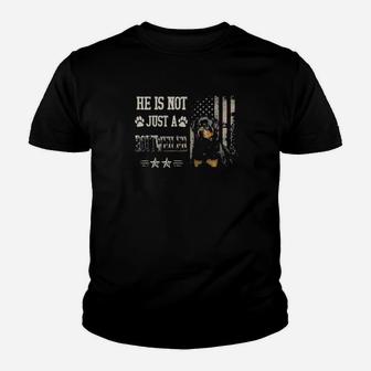 He Is Not Just A Rottweiler He Is My Son Youth T-shirt - Monsterry AU