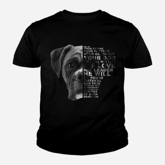 He Is Your Friend Your Partner Your Defender Your Dog Boxer Youth T-shirt | Crazezy