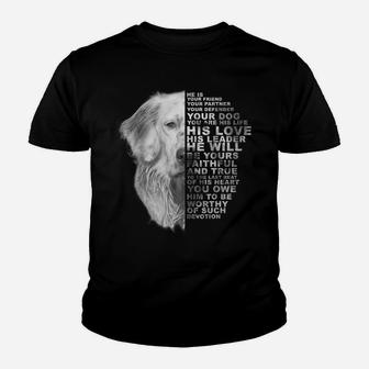 He Is Your Friend Your Partner Your Dog English Setter Dogs Youth T-shirt | Crazezy