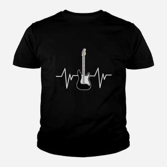 Heartbeat Bass Guitar Youth T-shirt | Crazezy