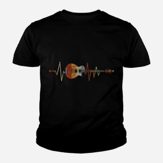 Heartbeat Guitarist Guitar Youth T-shirt | Crazezy